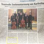Musik und Texte zu Karfreitag